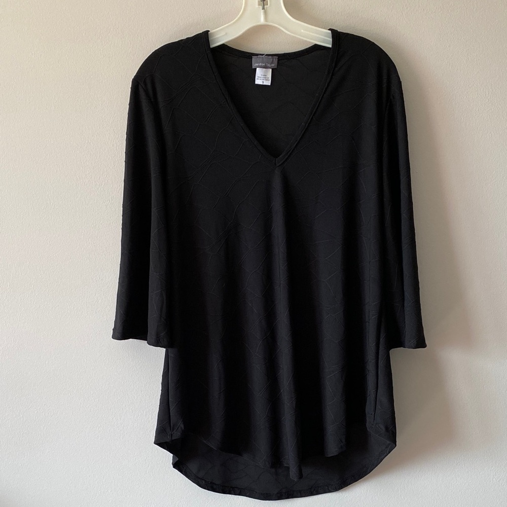 Jordan Taylor Black V-Neck Women's Top